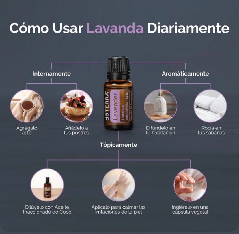Cómo usar Lavanda doTERRA diariamente