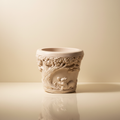 Maceta Ardilla Elim - Fondo Crema Dorado